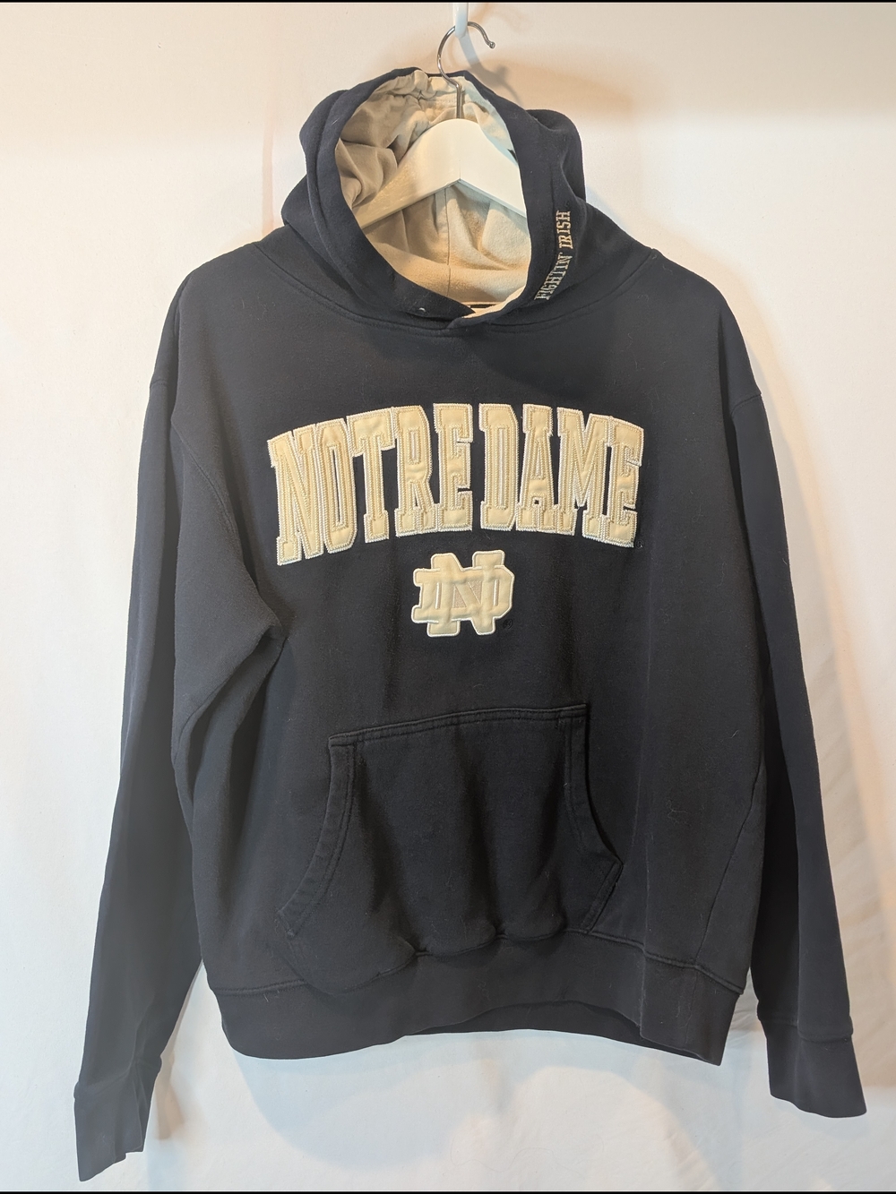 Stadium Athletics Notre Dame Fighting Irish Navy‎ Hoodie with pocket